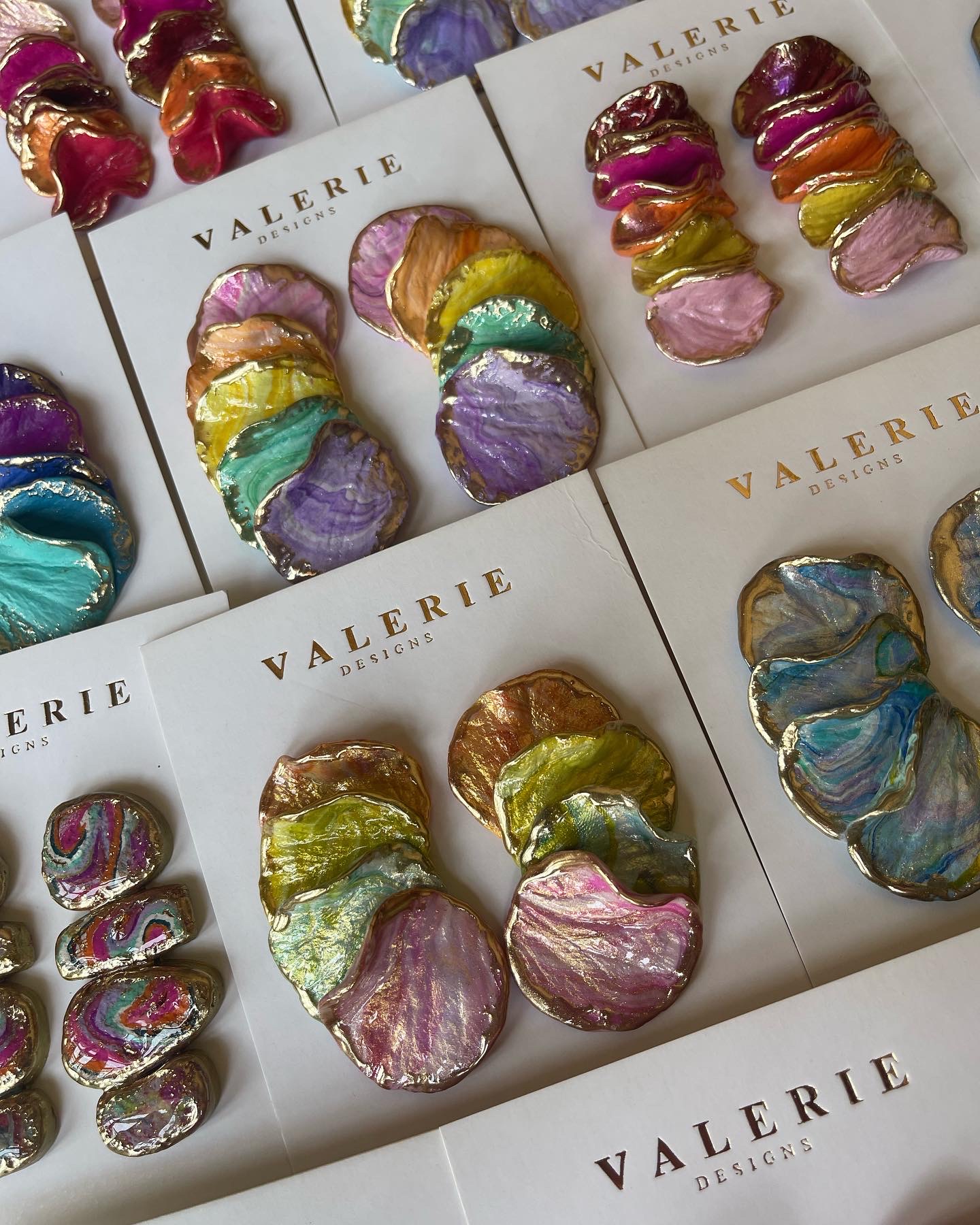 marble pastels layers