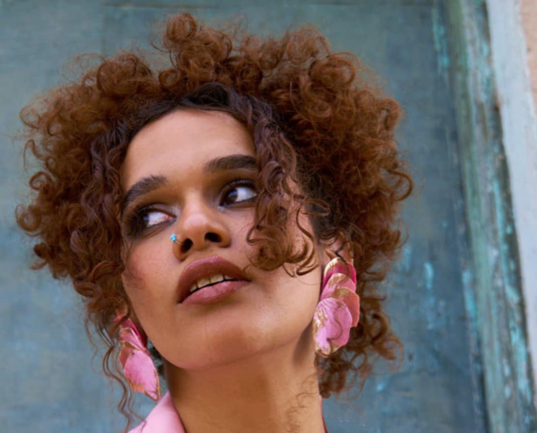 white bulky petals statement copy