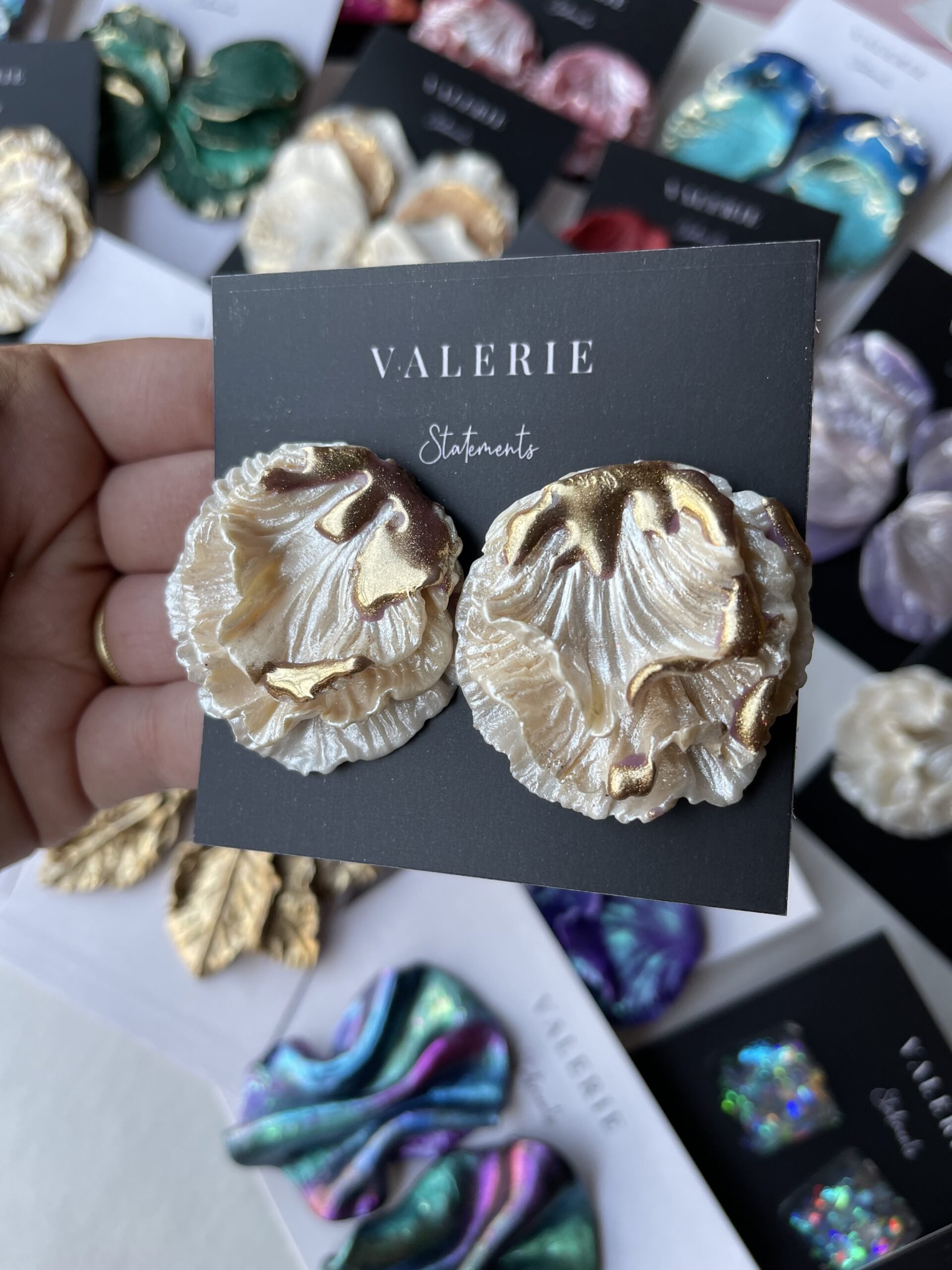 metallic teal blue statements copy