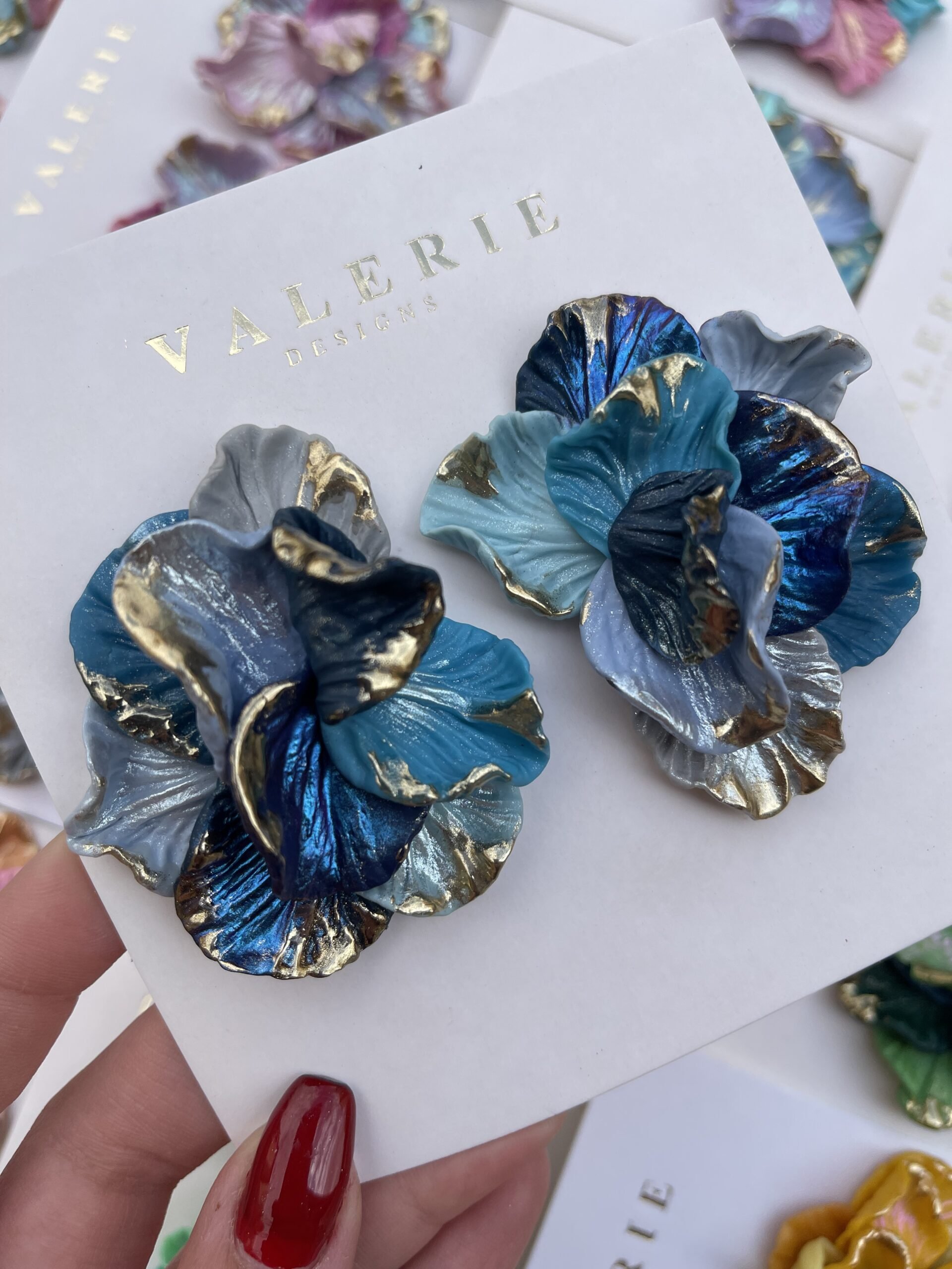 cyan & pink flower statements copy