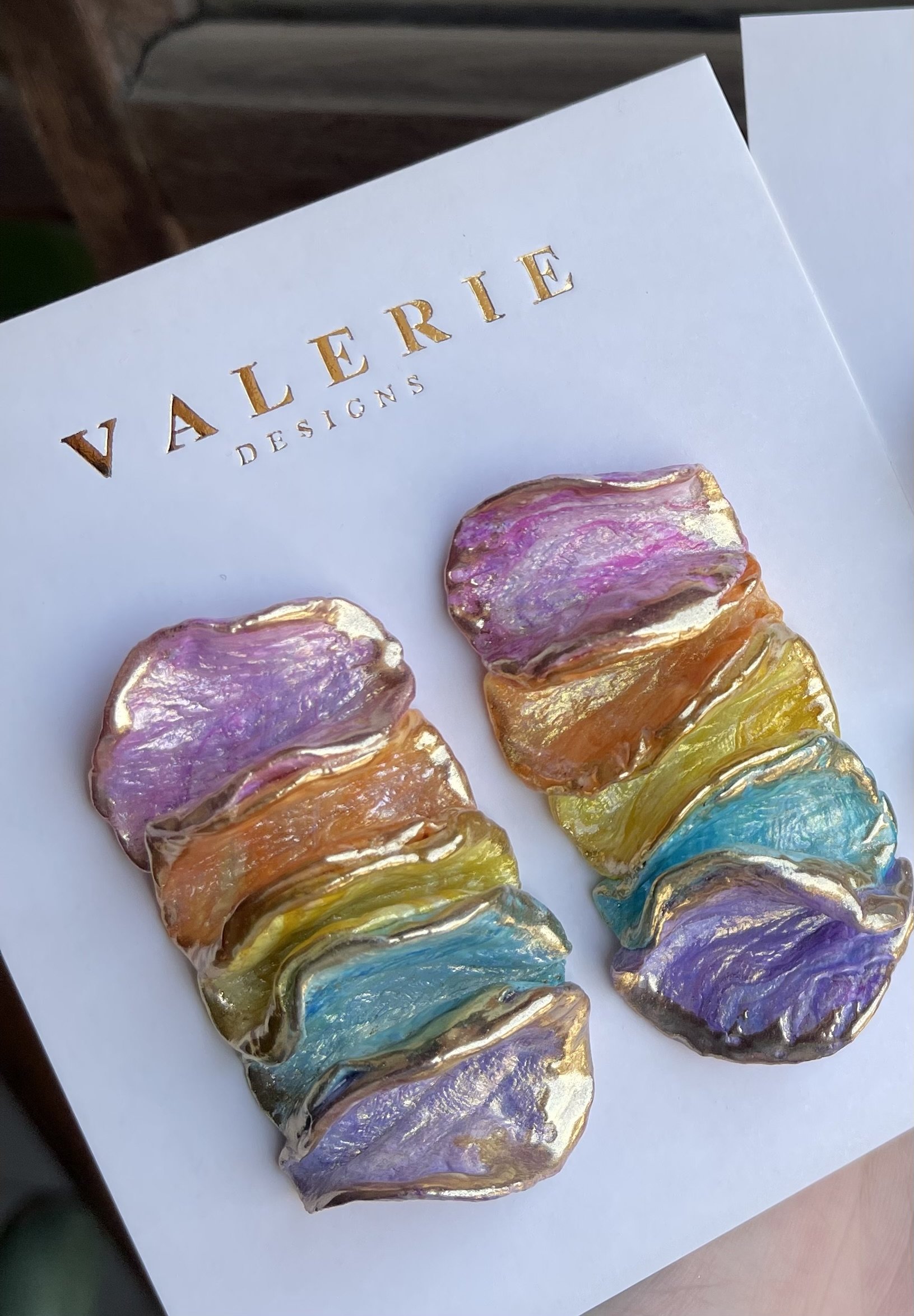 multicolor pastel coral statements