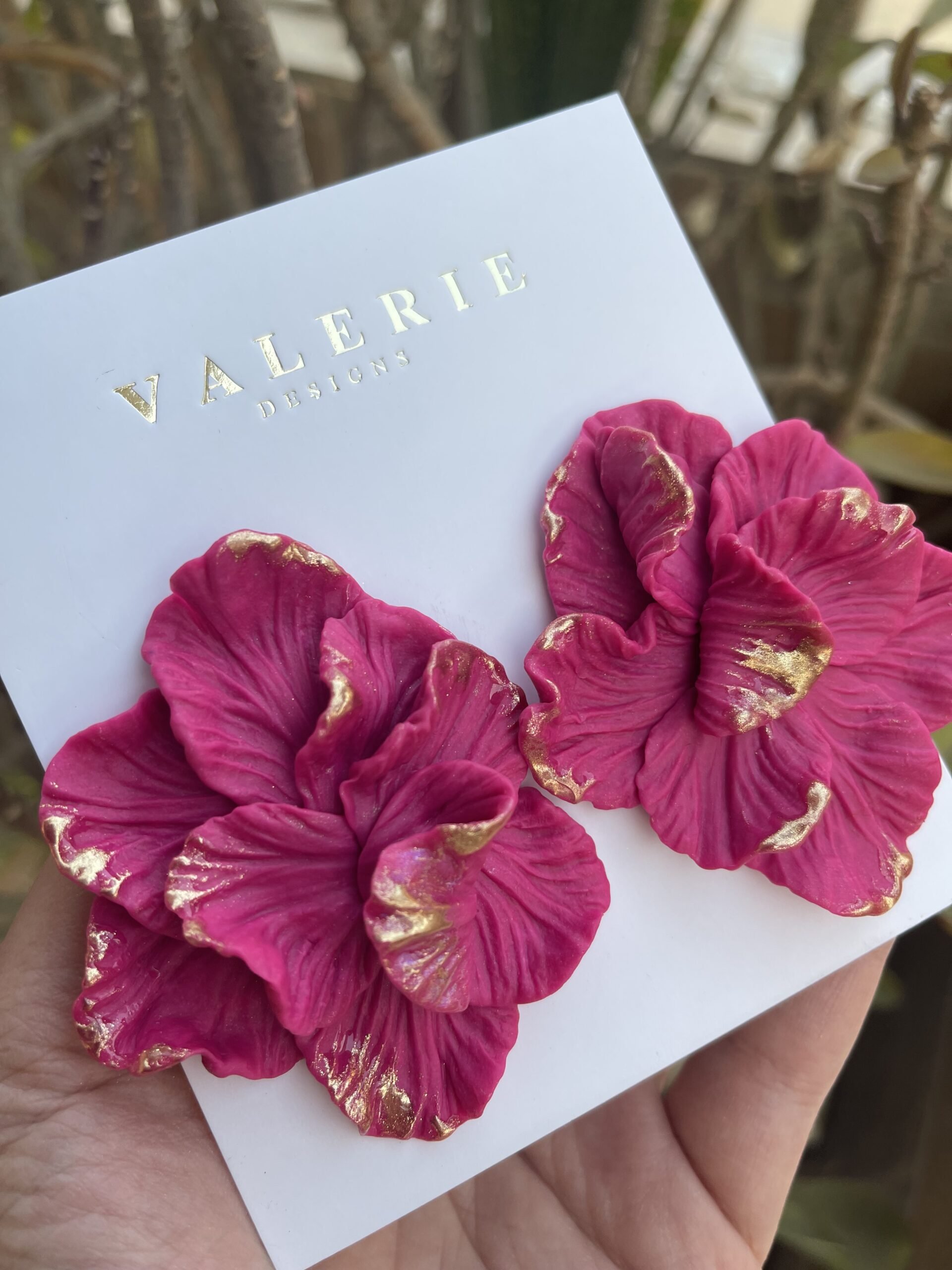 burgundy flower statements copy