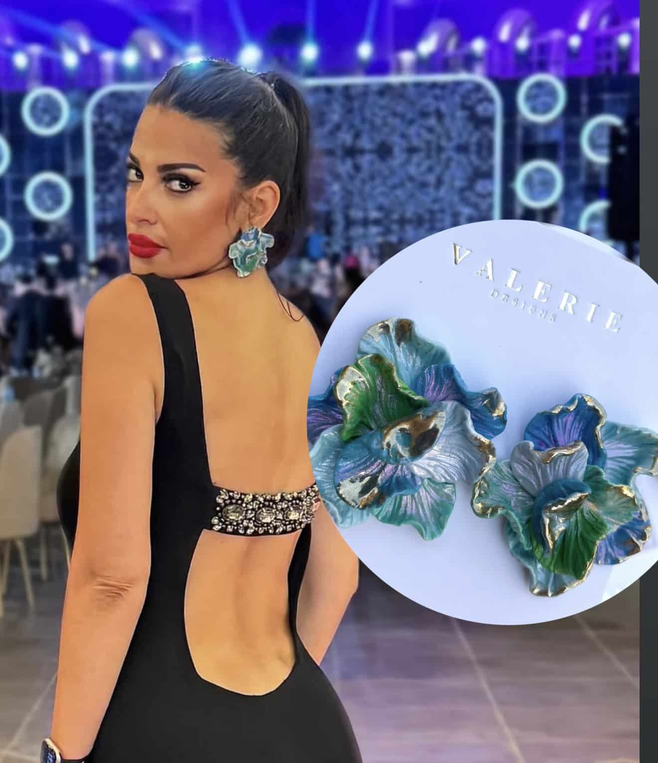 blue & green flower statements