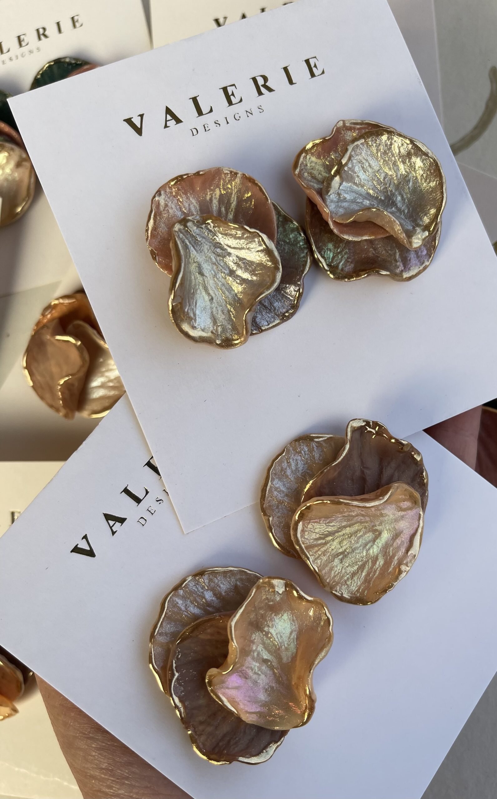 pearl & beige mini statements