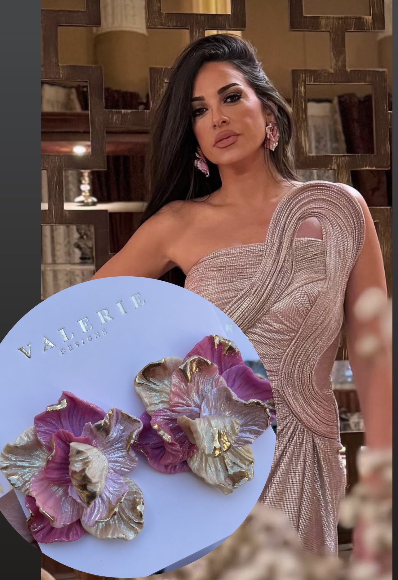 pinks & cream flower statements