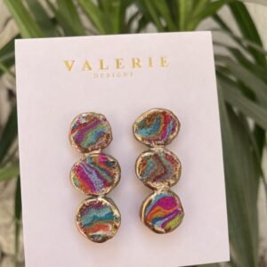 dripping gold purple petals statements copy