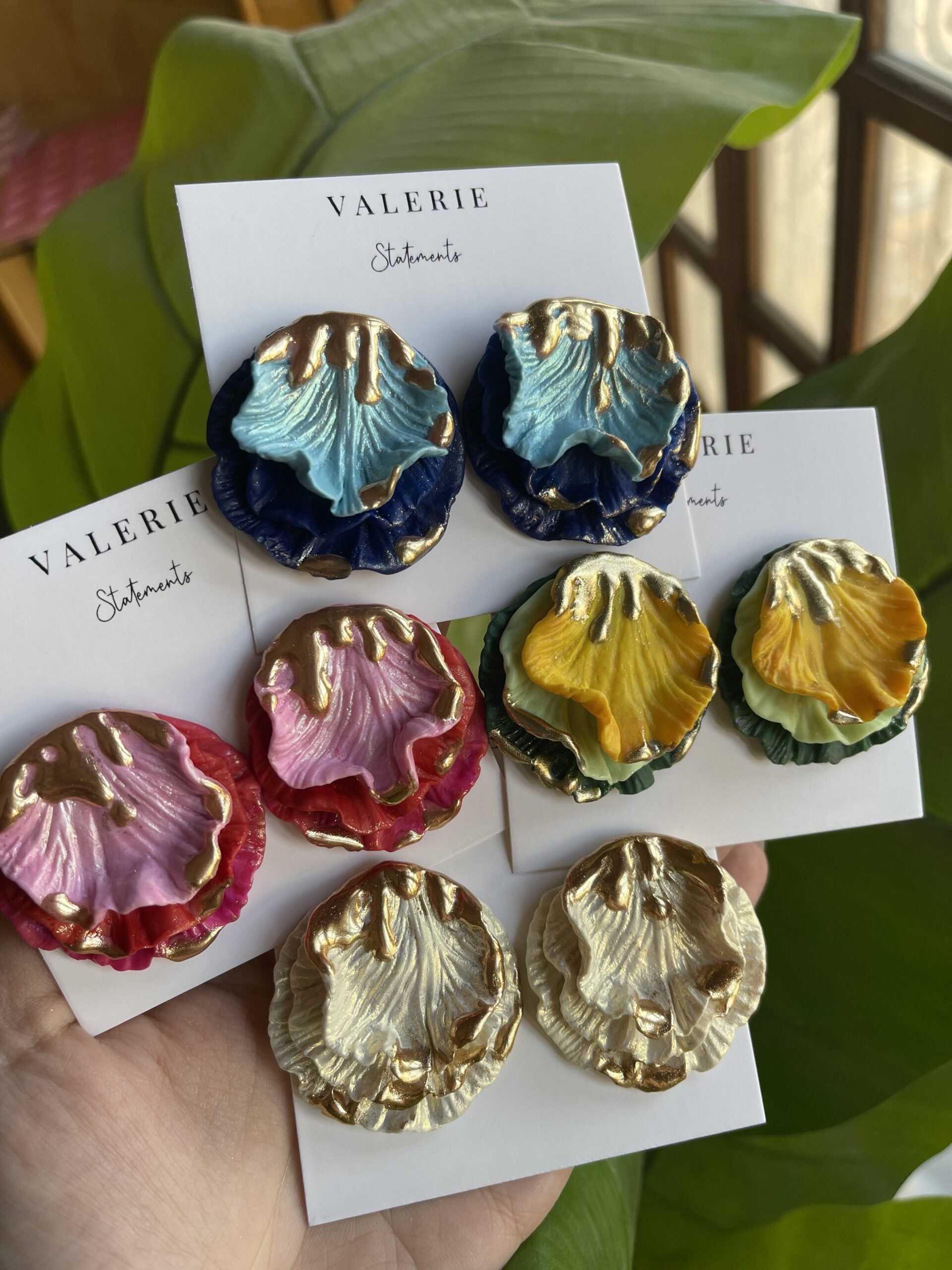 silver blue leaves statements copy