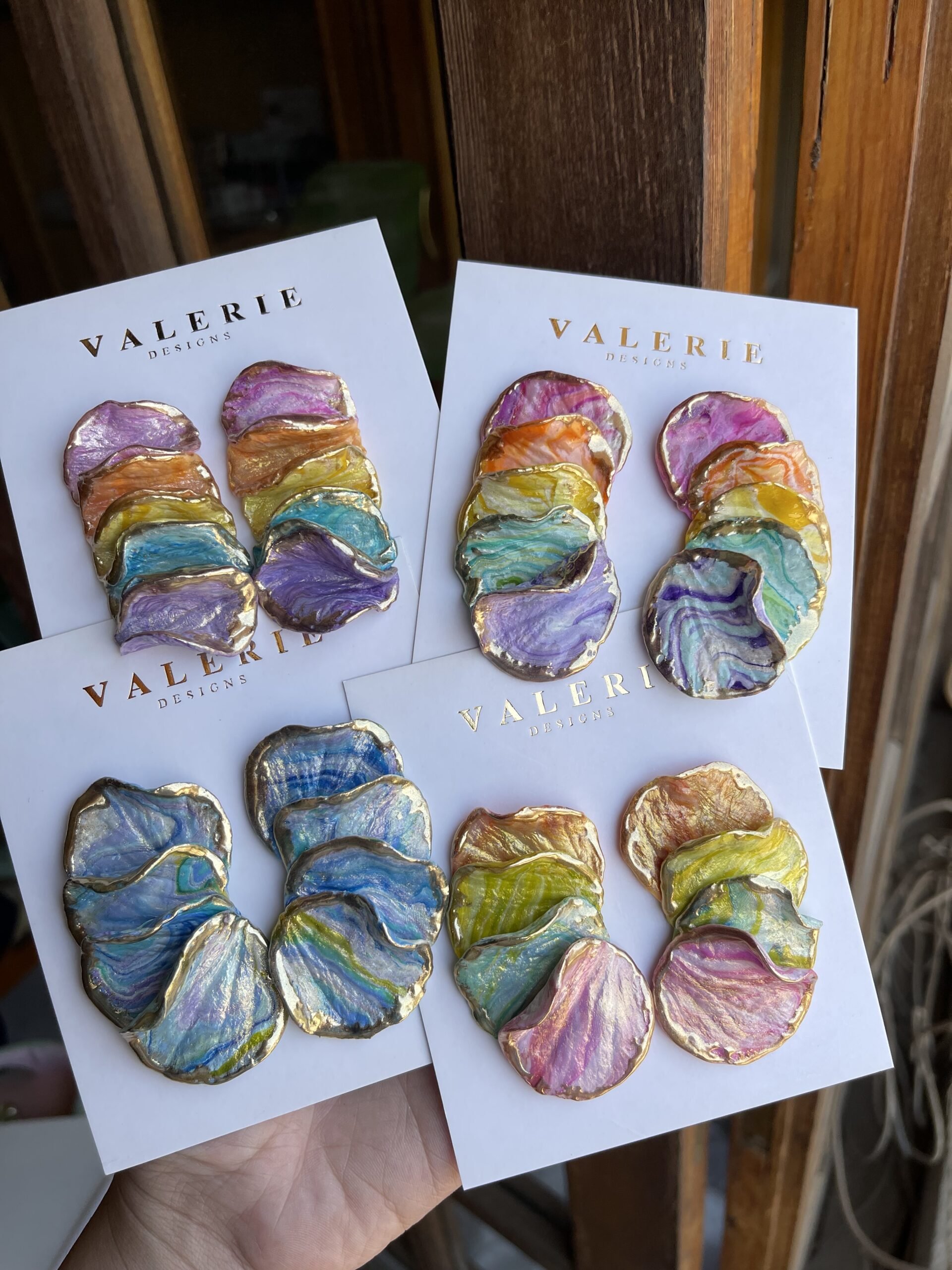 multicolor pastel coral statements