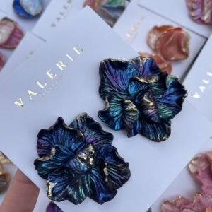 peacock dark flower statements